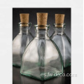 Botellas de vidrio en forma de diamante Bud Vase Diffuser